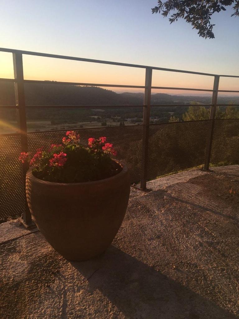 Montmirat Le Castellas - Gite En Pleine Nature מראה חיצוני תמונה